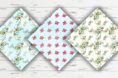 Summer Flowers Digital Paper, Floral Seamless Patterns Product Image 5