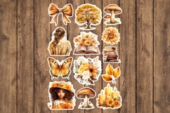 Sunny Brown Printable Stickers - PNG Sticker Sheet