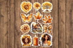 Sunny Brown Printable Stickers - PNG Sticker Sheet