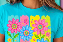 Summer Vibes PNG, Sunny and Sweet Floral Sublimation Design Product Image 2