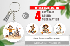 Keychain Sunny Scarecrow Fun Product Image 1