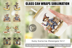 Glass Can Sunny Scarecrow Fun Product Image 1