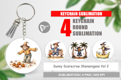 Keychain Sunny Scarecrow Fun Product Image 1