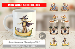 Mug Wrap Sunny Scarecrow Fun Product Image 1