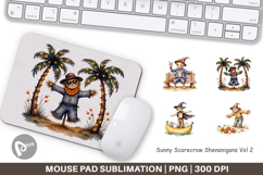 Mouse Pad Sunny Scarecrow Fun Product Image 1