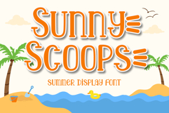 Sunny Scoops - Summer Display Font Product Image 1
