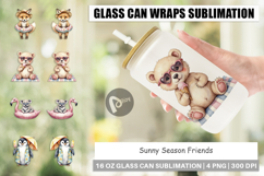 Glass Can Sunny Season Friends Product Image 1