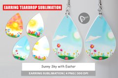 Earring Teardrop Sunny Sky with Easter Product Image 1