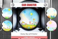Car Coaster Sunny Sky with Easter Product Image 1
