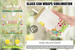 Glass Can Wraps Sunny Sky with Easter Product Image 1