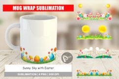 Mug Wrap Design Sunny Sky with Easter Product Image 1