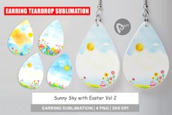 Earring Teardrop Sunny Sky with Easter Product Image 1