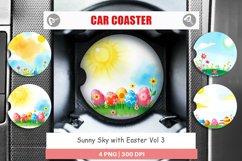 Car Coaster Sunny Sky with Easter Product Image 1