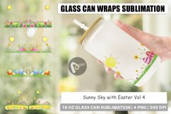 Glass Can Wraps Sunny Sky with Easter Product Image 1