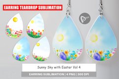 Earring Teardrop Sunny Sky with Easter Product Image 1
