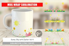 Mug Wrap Design Sunny Sky with Easter Product Image 1