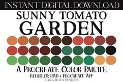 Sunny Tomato Garden Procreate Color Palette - 30 Swatches Product Image 1