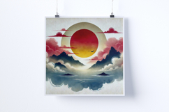 Sunrise above the clouds - Digital Illustrations Product Image 2