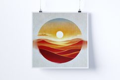 Sunrise in the desert - Digital Illustrations Product Image 3