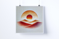 Sunrise in the desert - Digital Illustrations Product Image 4
