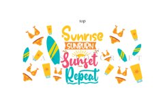 Sunrise Sunburn Sunset 40oz quencher tumbler sublimation full wrap high resolution transparant background