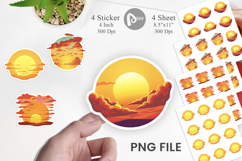 Sunset Sticker Product Image 1