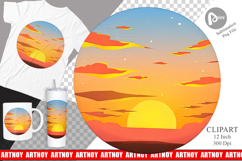 Sunset Clipart Product Image 1
