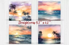 Sunset Beach Tumbler | Summer Beach Tumbler Wrap Product Image 2