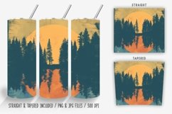 Sunset Forest by the Lake Tumbler Wrap