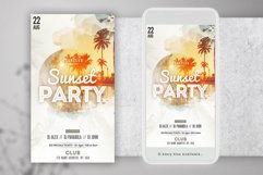 Sunset Event Instagram Flyer PSD Product Image 2