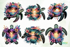 Sunset Sea Turtle Sublimation Product Image 8