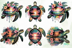 Sunset Sea Turtle Sublimation Product Image 7