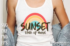 Sunset State Of Mind, Sunset Tshirt Svg Design, Sunset Svg Product Image 1
