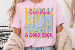 Sunshine and a Good Book PNG, Summer Book Lover Sublimation Product Image 3