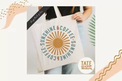 Sunshine & Coffee SVG cut file - Retro Mom life coffee svg Product Image 3