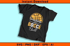 Sunshine and Bocce Ball SVG | Summer Bocce Player Design Product Image 2