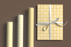 Sunshine yellow daisy gingham seamless pattern png bundle Product Image 5