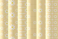 Sunshine yellow daisy seamless patterns png Honey flowers Product Image 3