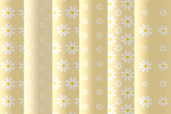Sunshine yellow daisy seamless patterns png Honey flowers Product Image 2
