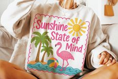 Sunshine State Of Mind PNG, Summer Vibes, Flamingo Summer Product Image 3