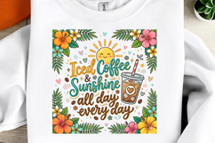 Sunshine &amp; Iced Coffee PNG, Iced Coffee Product Image 1