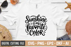 Sunshine Is My Favorite Color SVG File | Summer SVG | Beach Product Image 2