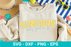 Sunshine Looks Good On Be SVG - Retro Summer Design Product Image 1