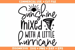 Sunshine and Hurricane SVG, Sassy SVG, Sassy Shirt SVG Product Image 1
