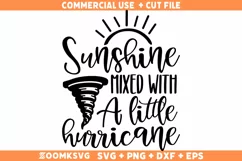 Sunshine and Hurricane SVG, Sassy SVG, Sassy Shirt SVG Product Image 1