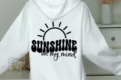 Sunshine On My Mind SVG - Summer Vibes SVG - Beach Life SVG Product Image 2