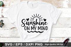 Sunshine on my mind SVG - Beach Design Product Image 1