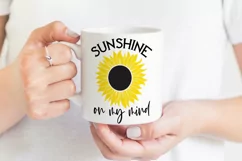 Sunshine on My Mind SVG | Sunflower SVG Cut File Product Image 3