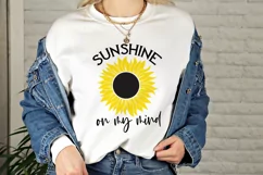 Sunshine on My Mind SVG | Sunflower SVG Cut File Product Image 4