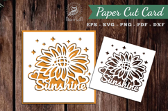 Sunshine Papercut Card SVG Product Image 1